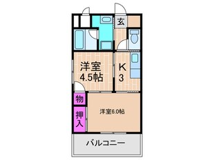 パルク長居の物件間取画像